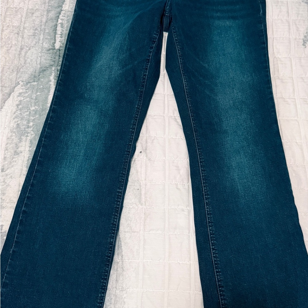 Simply Vera Vera Wang Dark Blue Flare Jeans